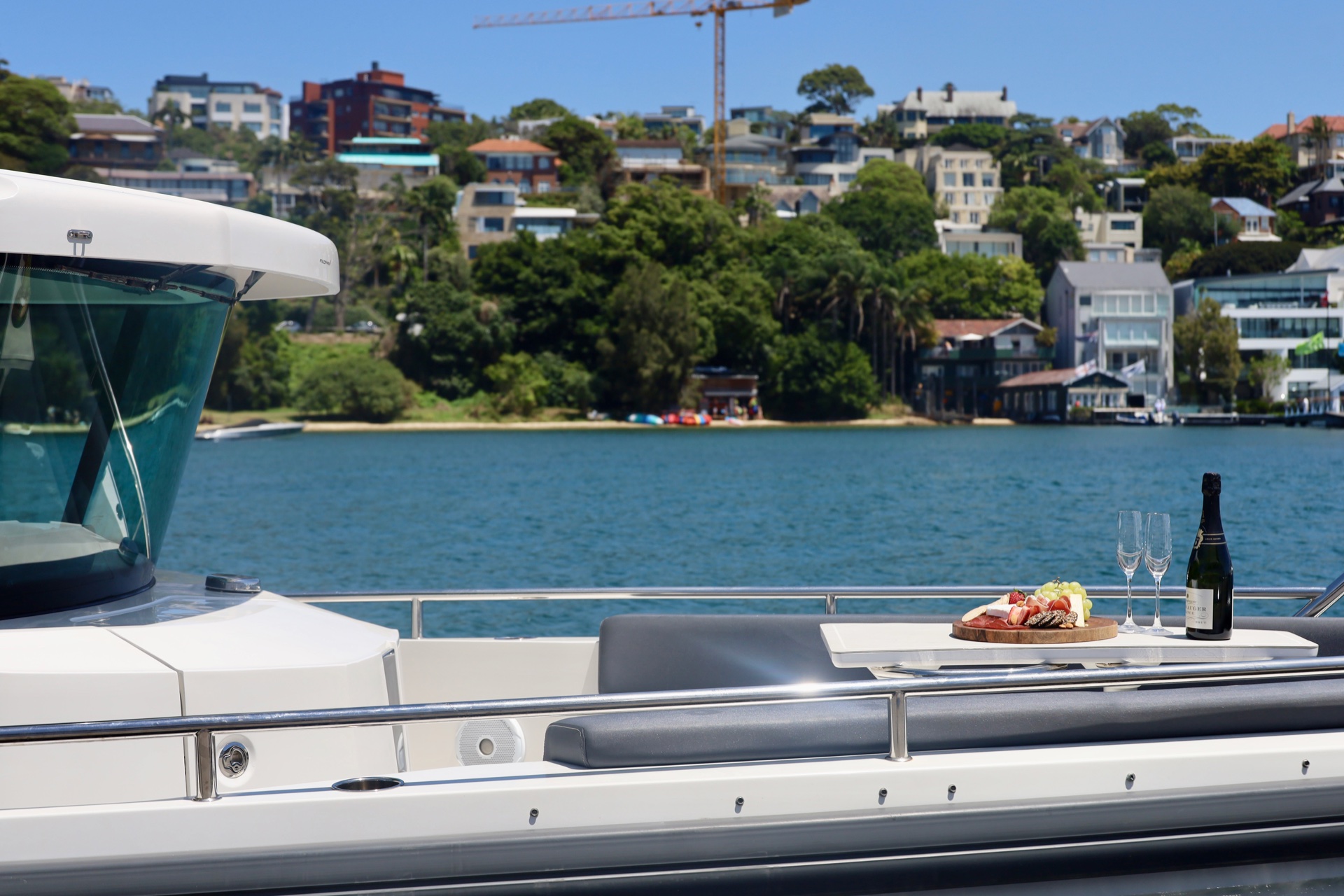 Bronte yacht aerial view