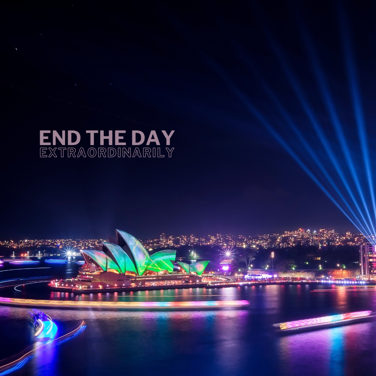 Wavii Yachts — Vivid Sydney harbour cruise 12